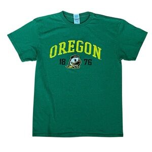 Oregon Ducks Men’s Medium Green Short Sleeve Shirt College Mascot
